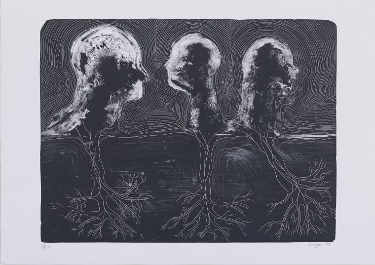 Barthélémy TOGUO BACK TO ILLUSION, 2009 ithography 70 x 100 cm Ed. 1/36 , 3/36