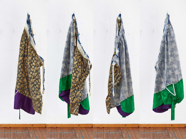 Heryun Kim Mother Mobile No.3, 2023 Hanbok and sewing 240 x 45 cm