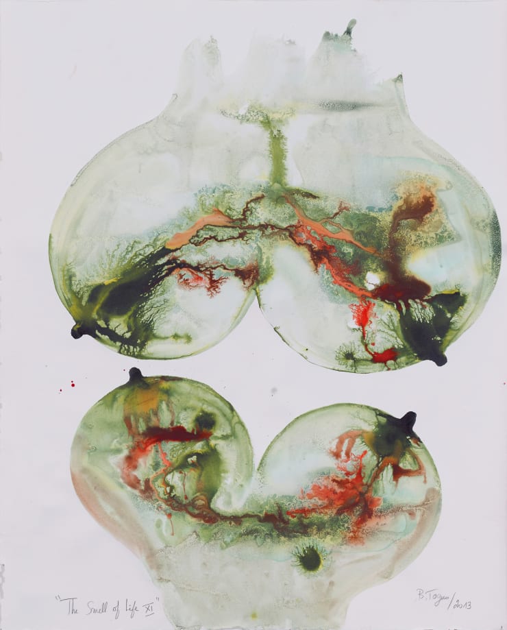 Barthélémy TOGUO THE SMELL OF LIFE XI, 2013 watercolor on paper 113 x 90 cm