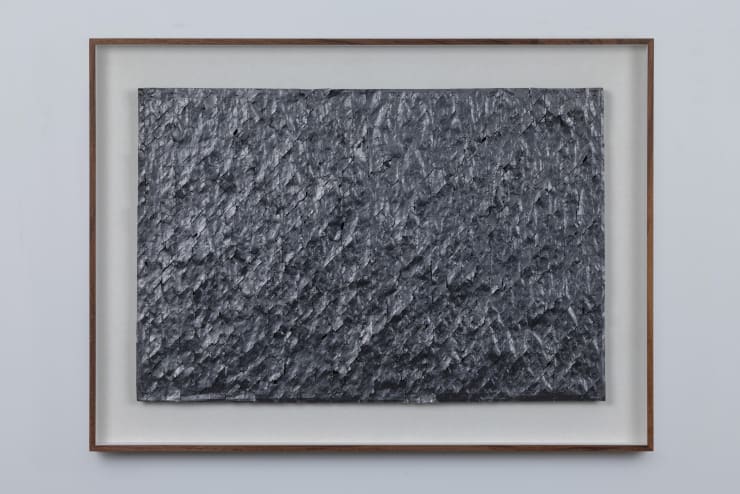 Choi Byung-So Untitled 0161202, 2016 Ballpoint pen and pencil on newspaper 54.5 x 80 x 1 cm