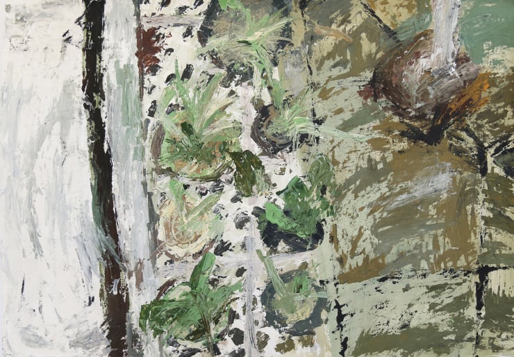 Heo Chanmi 매일산책연습_옥상하늘 Daily Walking rehearsals _Rooftop-sky, 2020 gouache on paper 56 x 76 cm