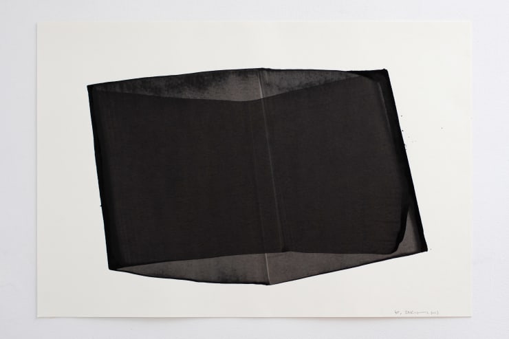 Kim In Kyum Space-Less, 2013 Korean ink on paper 52 x 78 cm framed 56 x 82 cm
