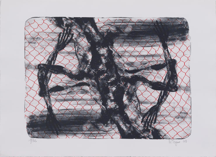 Barthélémy TOGUO BELLY DANCING, 2009 ithography 56 x 77.5 cm Ed.1/36 , 3/36