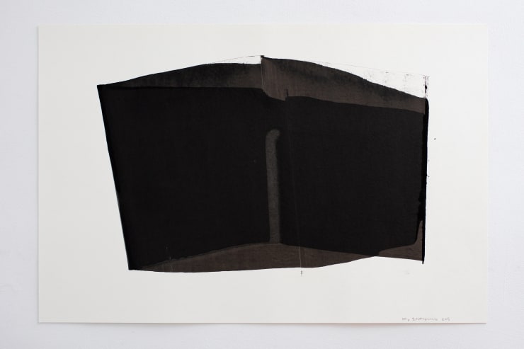 Kim In Kyum Space-Less, 2013 Korean ink on paper 52 x 78 cm framed 56 x 82 cm