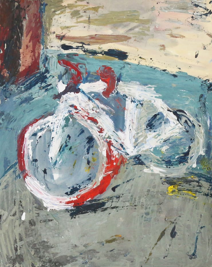 Heo Chanmi 매일산책연습_옥상하늘 Daily Walking rehearsals _Rooftop-sky, 2020 gouache on paper 39.9 x 30.2 cm