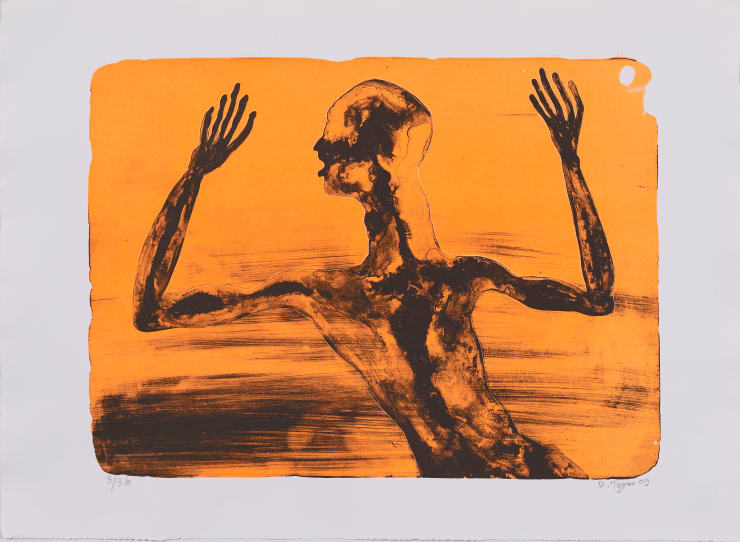 Barthélémy TOGUO SOUNDLESS SCREAM, 2009 ithography 56 x 77.5 cm Ed. 1/36 , 3/36