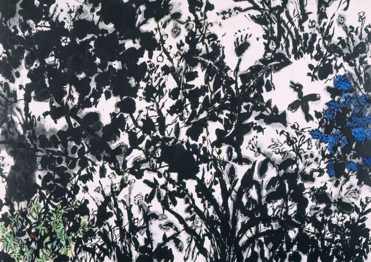 Kang Kyung-Koo Forest , 2001 ink on korean paper mounted on wood panel 147 x 211 cm