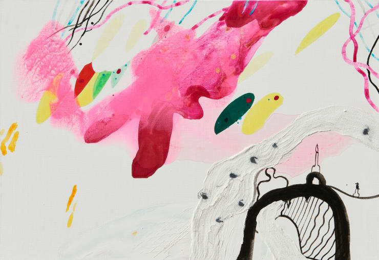 Qwon Sunwang 거울과의 대화 Talk with the Mirror, 2019 acrylic and oil on canvas 50 x 72.5 cm (15F)