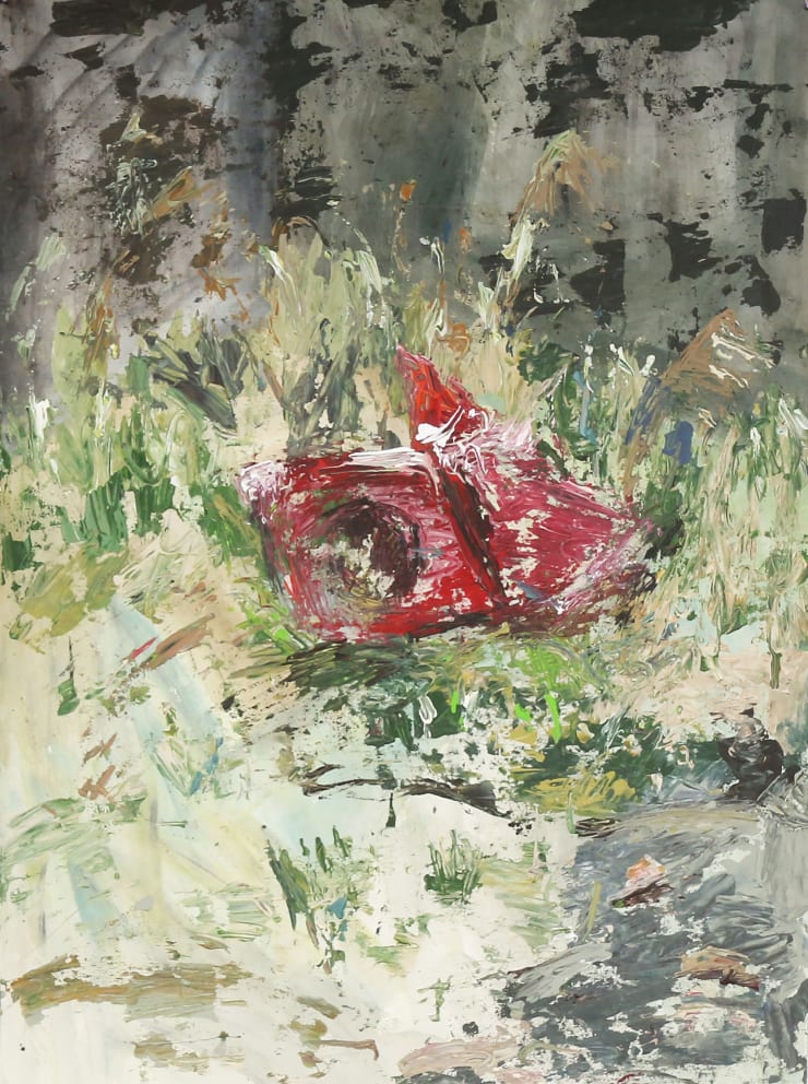 Heo Chanmi 매일산책연습_지붕바다 Daily Walking rehearsals _Roofsea, 2020 gouache on paper 69.5 x 50 cm