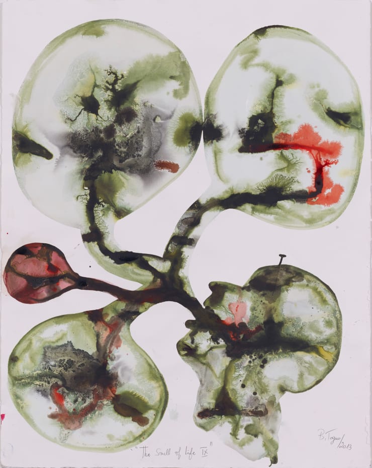 Barthélémy TOGUO THE SMELL OF LIFE IX, 2013 watercolor on paper 113 x 90 cm