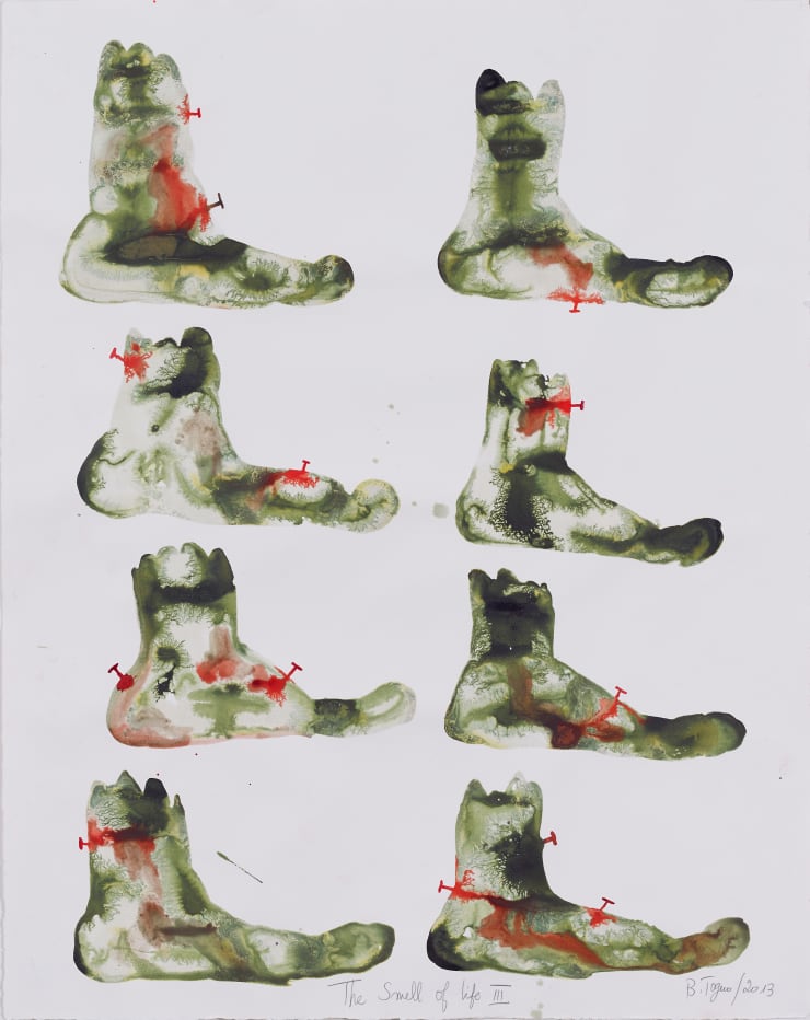 Barthélémy TOGUO THE SMELL OF LIFE III, 2013 watercolor on paper 113 x 90cm