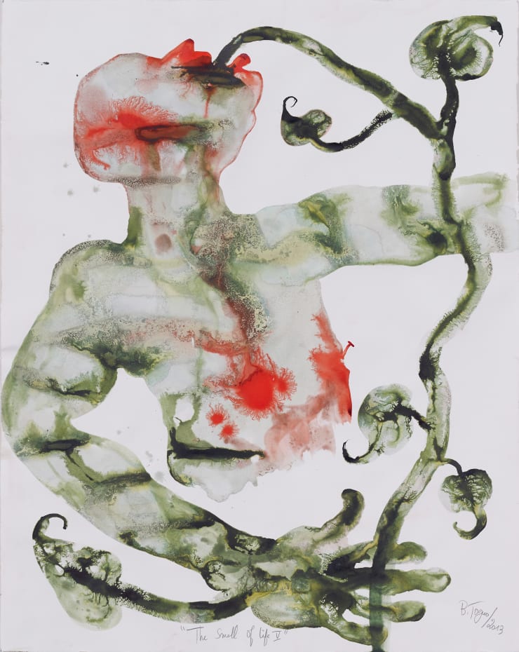 Barthélémy TOGUO The Smell of Life V, 2013 watercolor on paper 113 x 90 cm