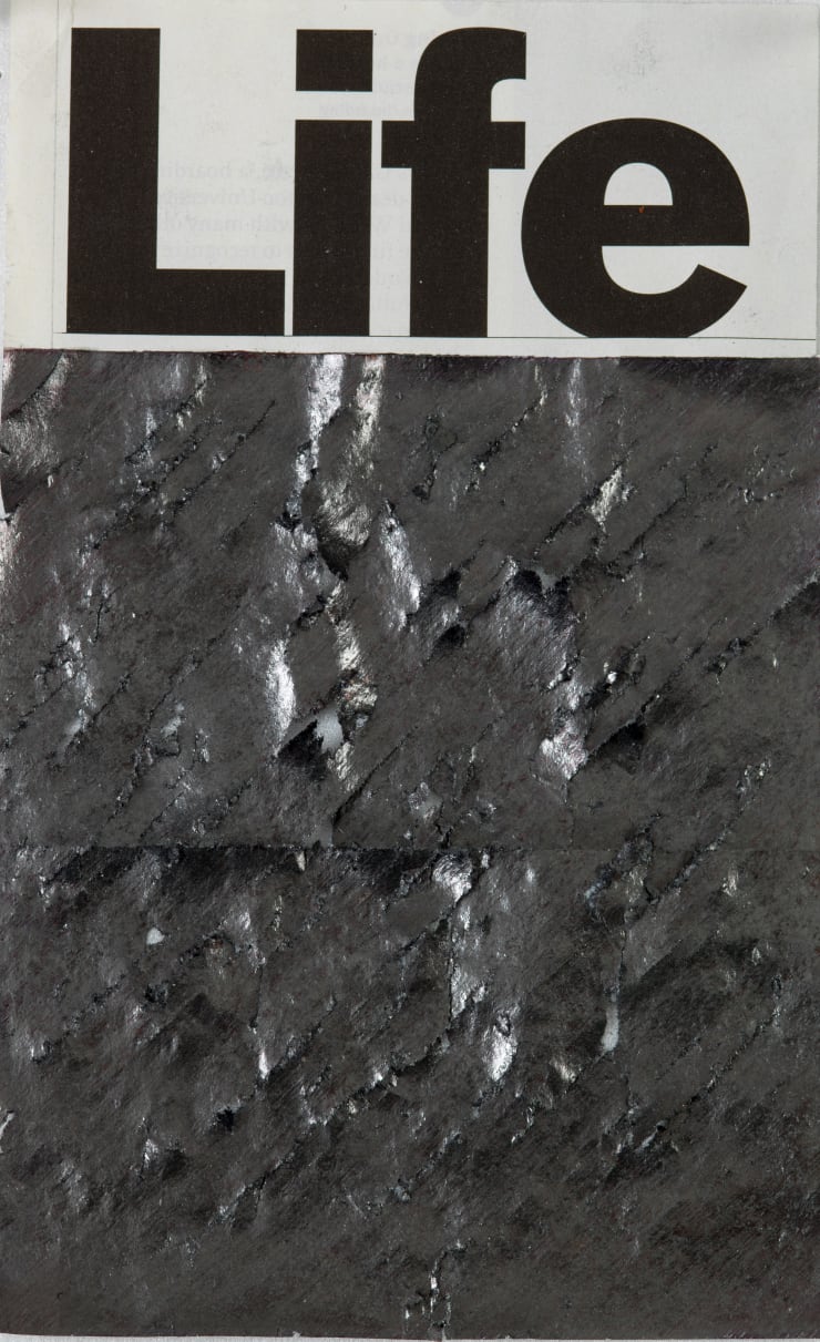 Choi Byung-So Untitled 0230613, 2023 ballpoint pen and pencil on magazine 18.5 × 11.3 × 1 cm