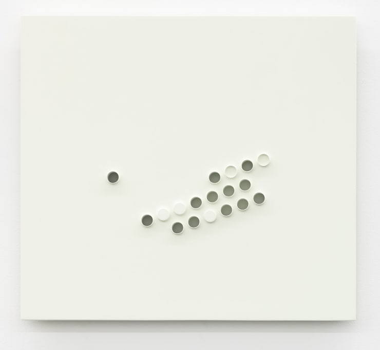 Omyo Cho Mark in hallow, 2022 wood, steel 51 × 57 × 5 cm