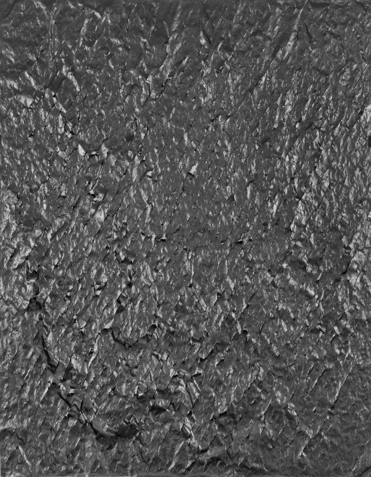 Choi Byung-So Untitled - 0230810, 2023 ballpoint pen and pencil on newspaper 160 x 120 x 1 cm (100)