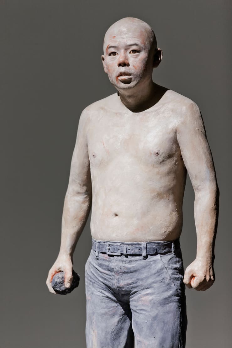 Chun Sungmyung Swallowing the Shadow, 2016 oil painting on frp 25 x 54 x 131 cm