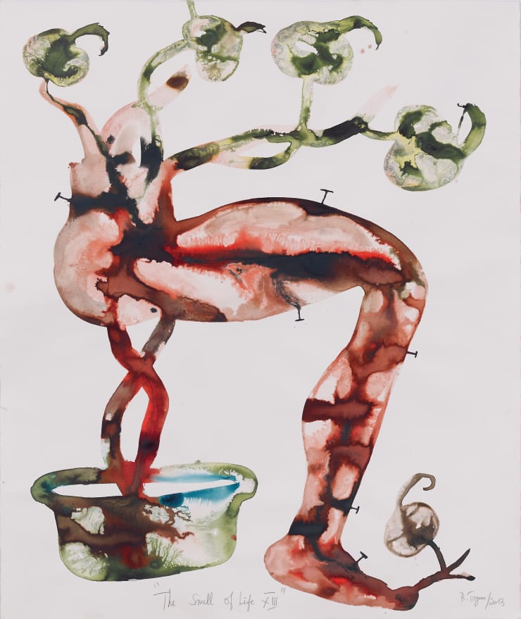 Barthélémy TOGUO The Smell of Life XIII, 2013 watercolor on paper 107.5 x 90 cm