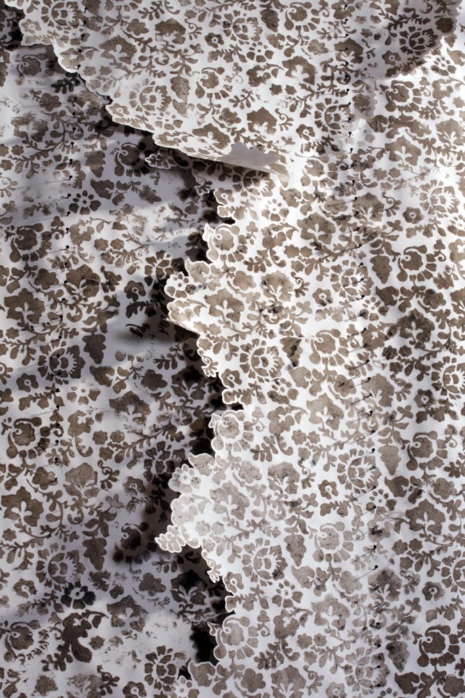Catherine Bertola, Layer/s, lost without trace (detail), 2009