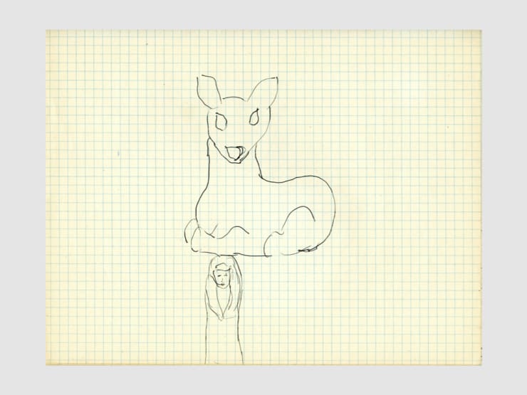 Eric Bainbridge Study for Handle (Bambi From The Rear), 1986