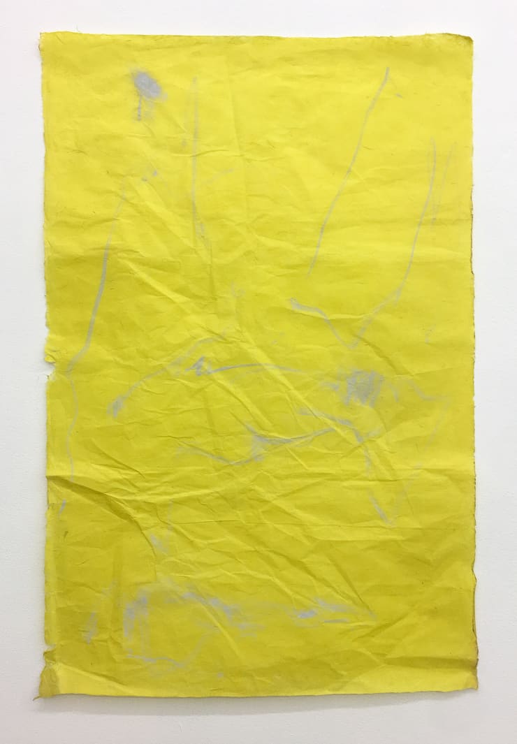 Nicola Singh, out of a set of materials within her reach (Yellow #1), 2018
