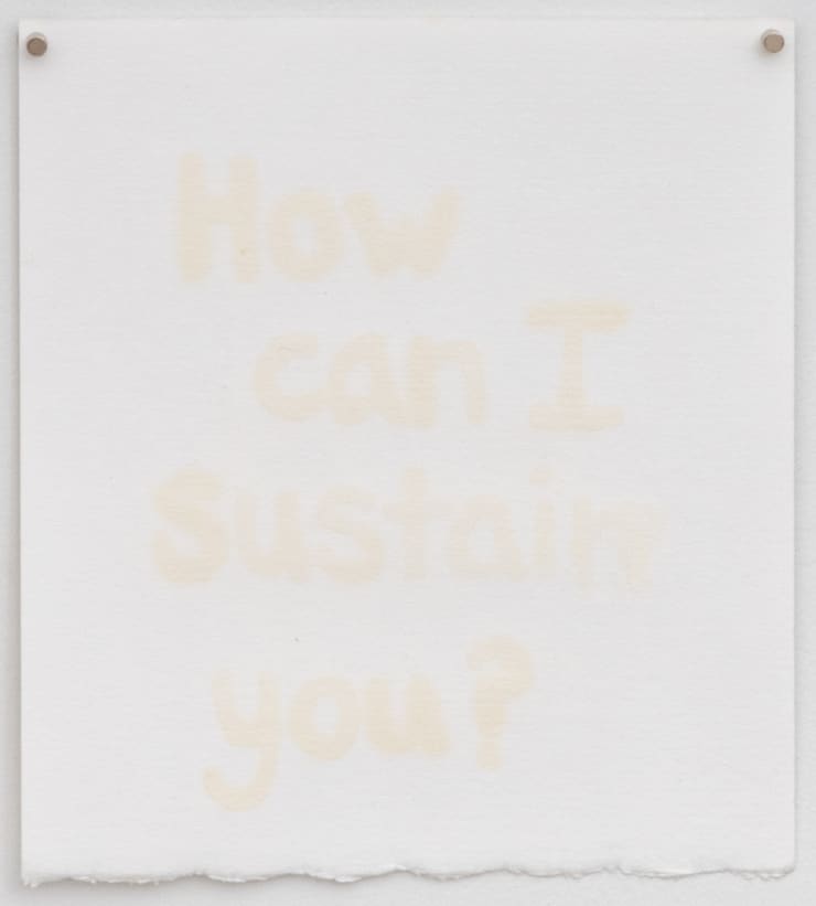 How can I sustain you?