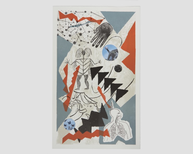 Jaune Quick-To-See Smith, Sky People, 2011