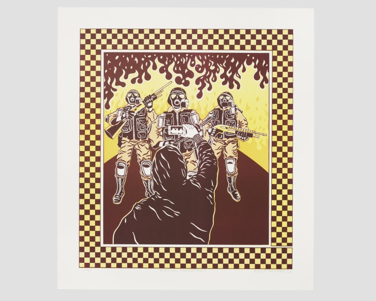 Diego Romero, American Diastrophism (Yellow), 2020