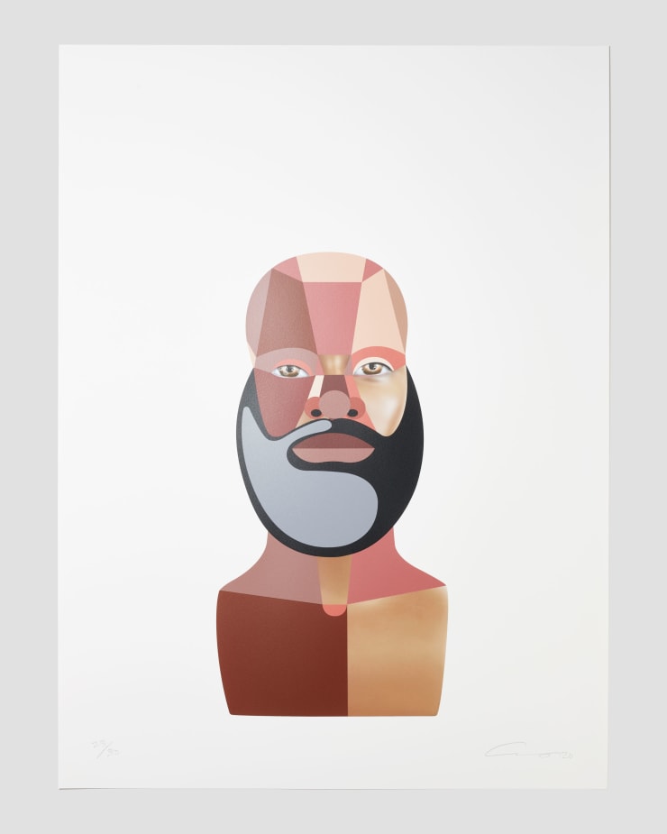 Derrick Adams, Style Variation 4 (Beard), 2020