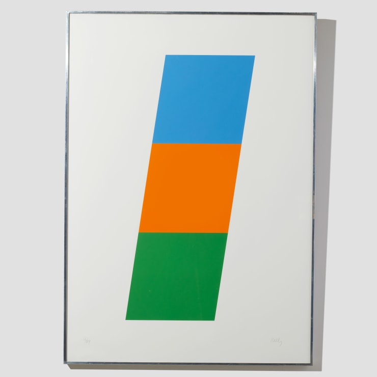 Ellsworth Kelly, Blue/Red-Orange/Green, 1970-1971