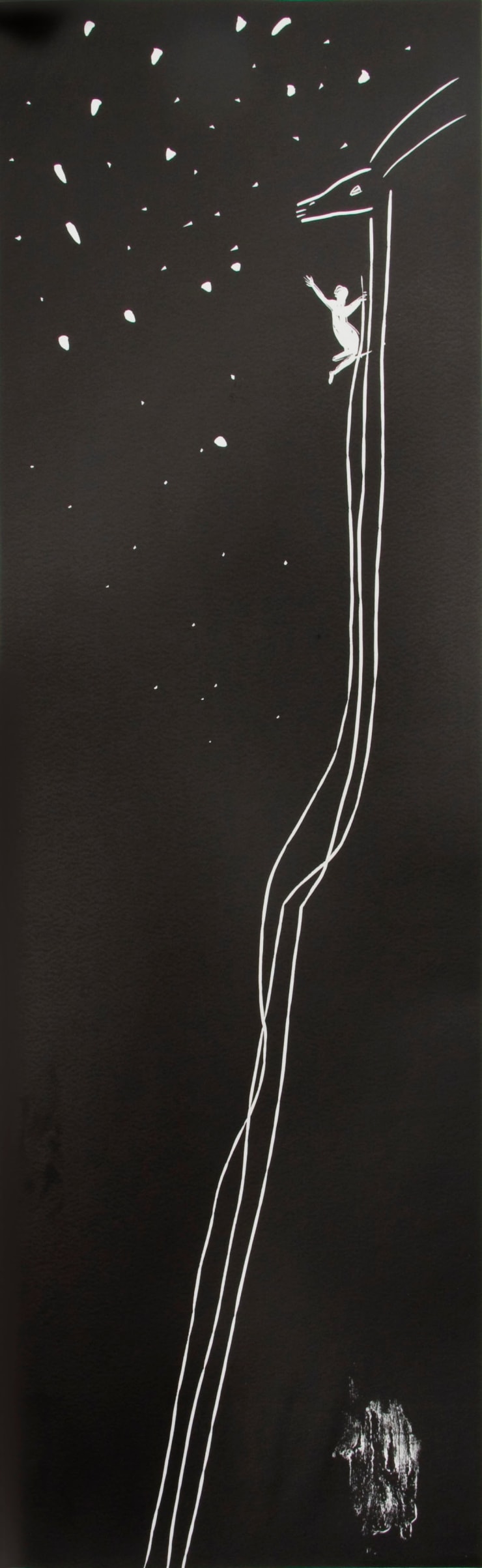 Mimmo Paladino, Atlantico III (Small Figure Holding Onto Animal's Neck), 1987