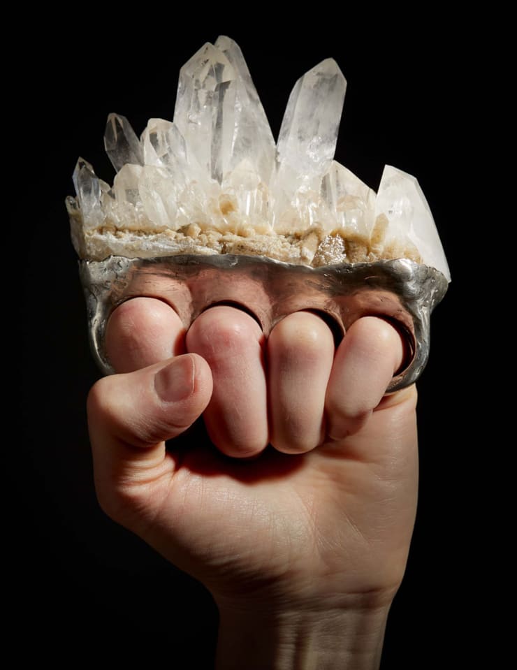 Debra Baxter, Crystal Brass Knuckles (forever), 2021