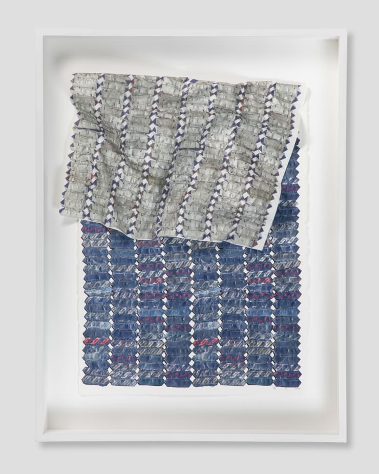 El Anatsui, Blue Variation , 2018