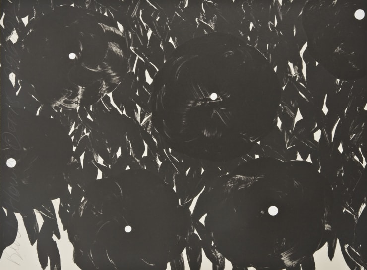 Donald Sultan, Black Flowers October 15, 1996