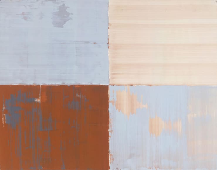 Erbern - Pinelli - Viallat: Ulrich Erbern, Le mura, 1998, 70 x 90 cm - 27 1/2 x 35 3/8 in, acrilico su carta