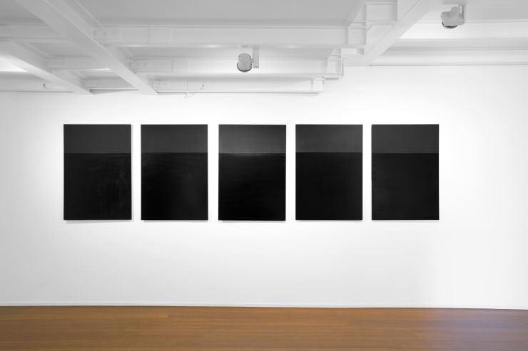 Tomas Rajlch Black Paintings 1976-79 installation view