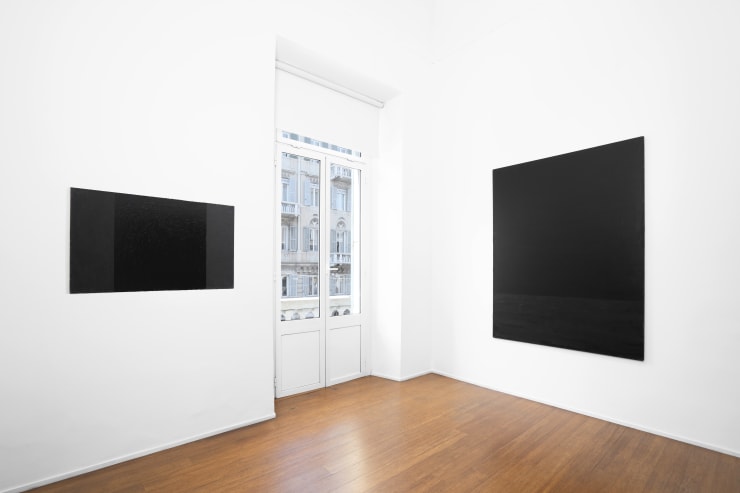 Tomas Rajlch Black Paintings 1976-79 installation view