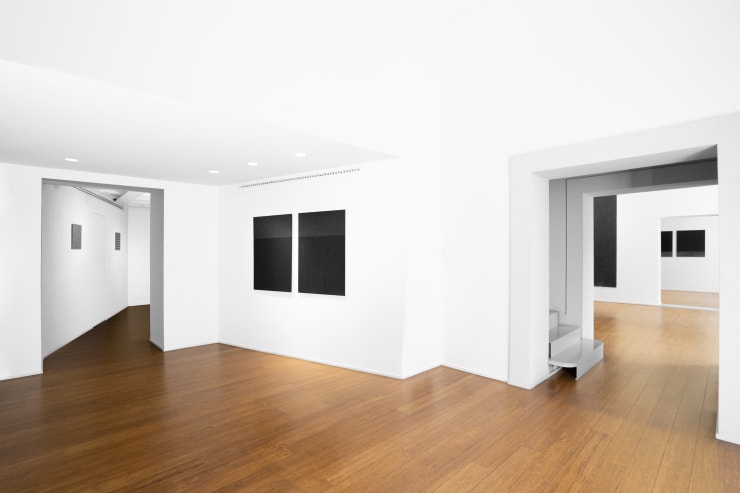 Tomas Rajlch Black Paintings 1976-79 installation view