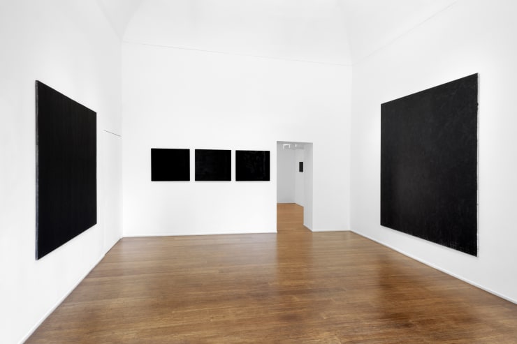 Tomas Rajlch Black Paintings 1976-79 installation view