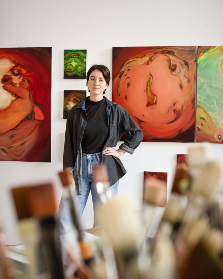 Shoshana Walfish Nel Suo Studio