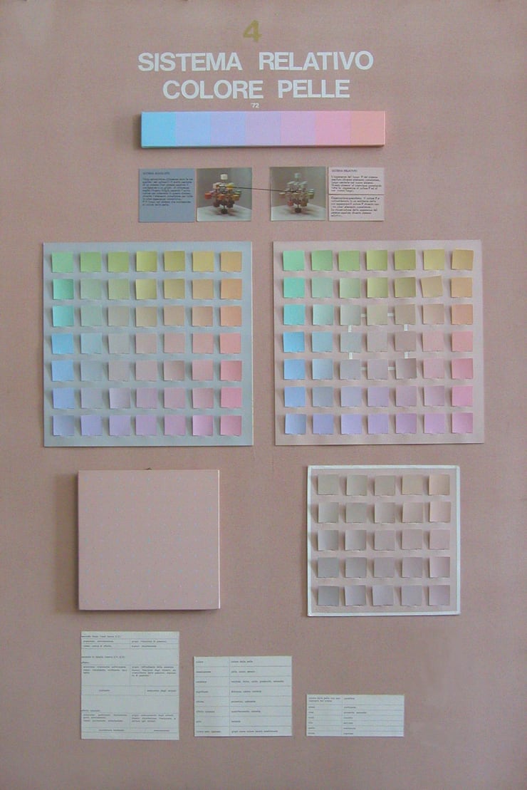 Jorrit Tornquist N 4 Sistema Relativo Color Pelle 120 X 80 Cm Cassette Didattiche Esposte Alla Biennale Di Venezia Del 1986