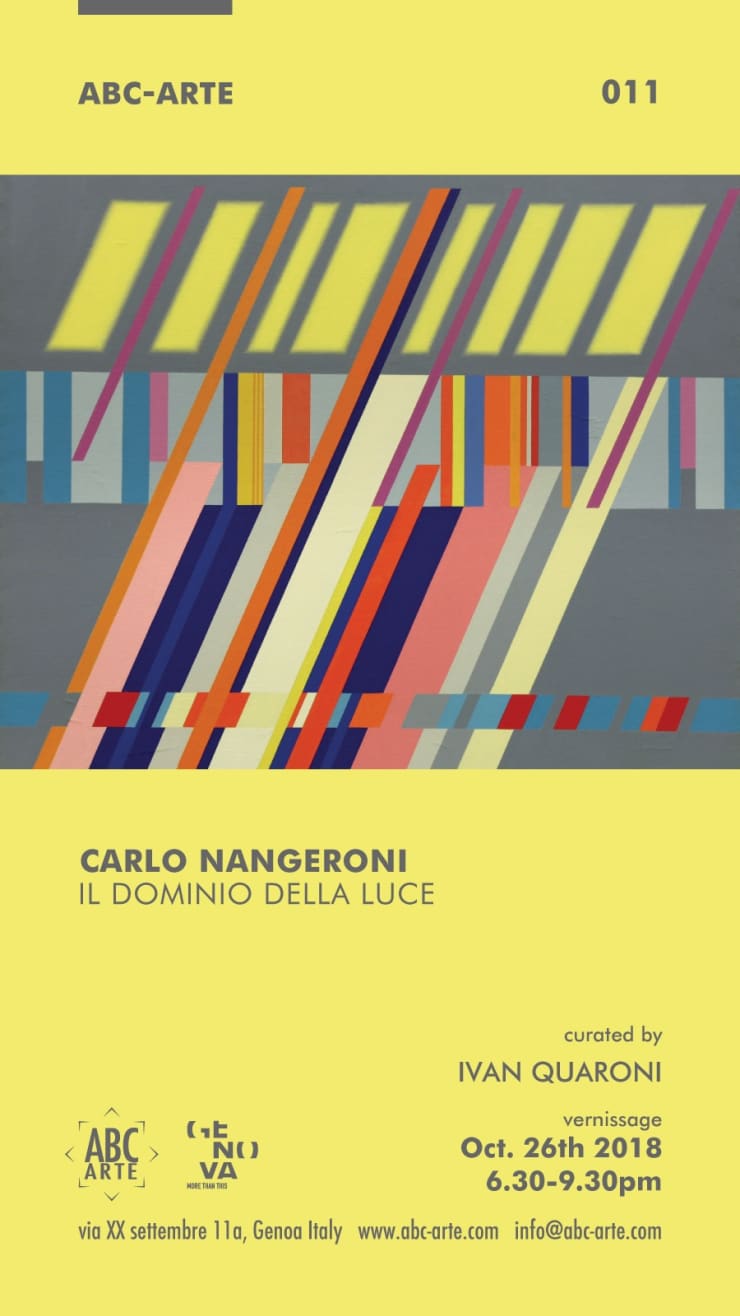 Opening Carlo Nangeroni. Il dominio della luce