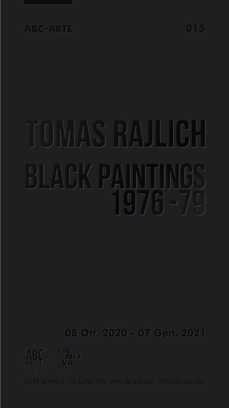 Opening Tomas Rajlich: Black paintings 1976-79