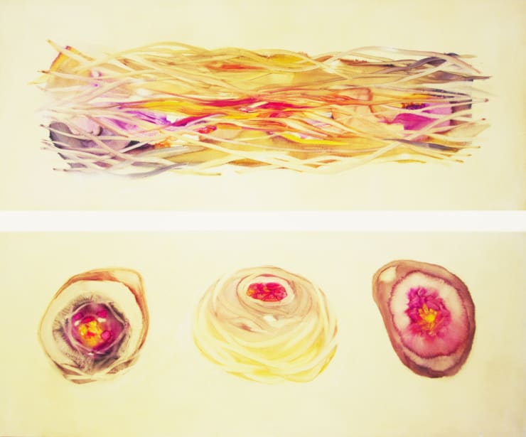 Sistema Innaturale 31 (triptych) oil on canvas 120x100 cm 2016