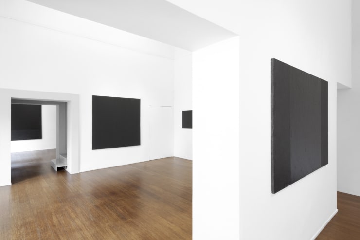 Tomas Rajlch Black Paintings 1976-79 installation view