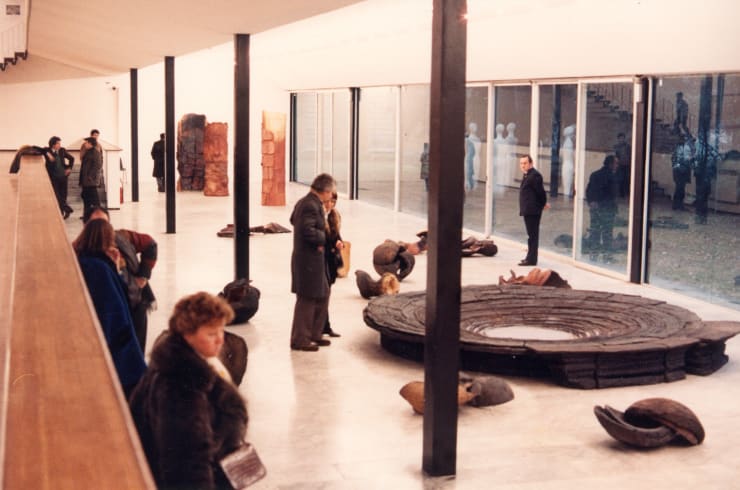 Nanni Valentini, esibizione al PAC di Milano 1984, allestimento