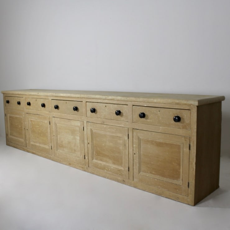 Country House Original Painted Pine Dresser Base ( sold )