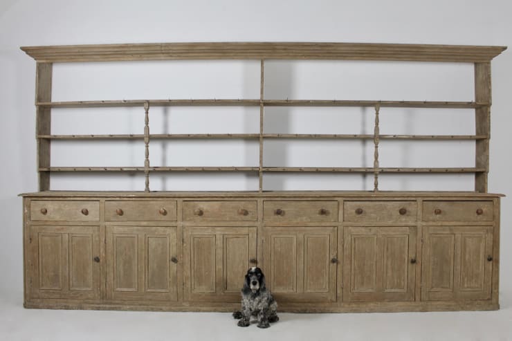 George III Original Painted Pine Country House Dresser ( sold )