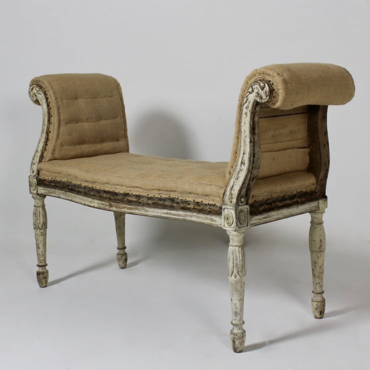 George III Original Painted Window Seat ( sold )
