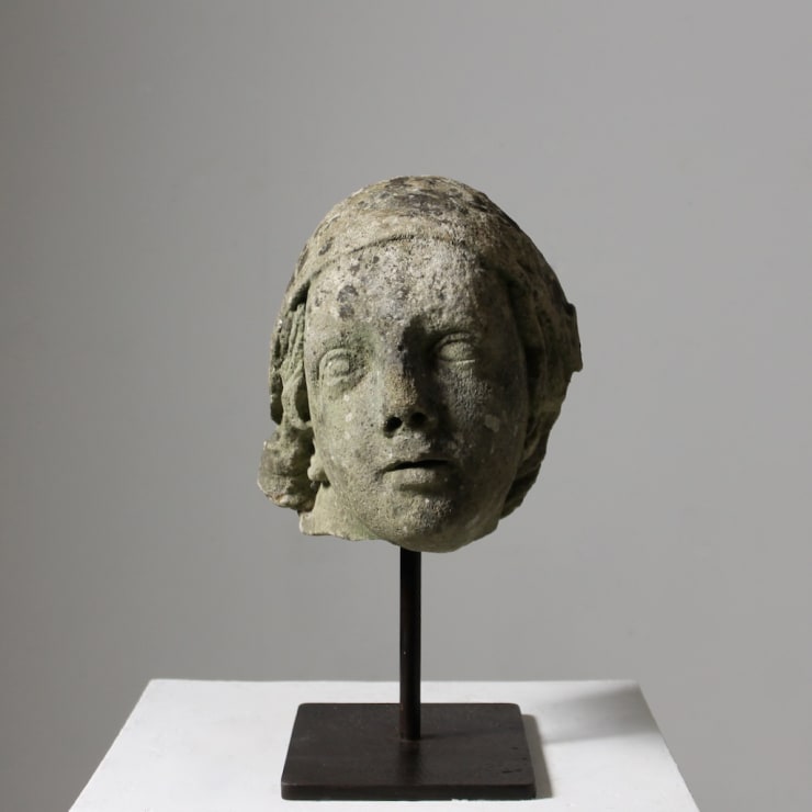 18th Century Life Size Carved Classical Head ( sold )