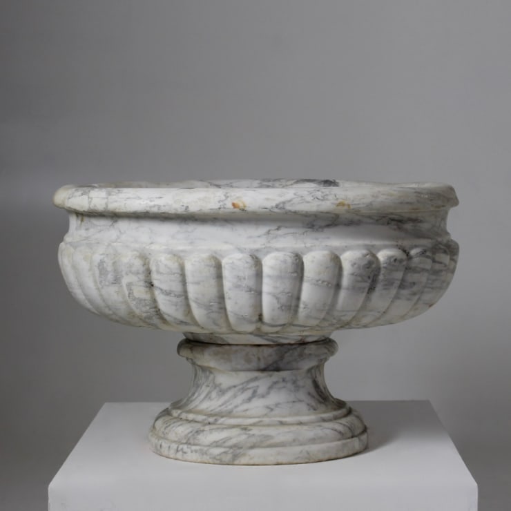 George III Carved Marble Cistern / Wine Cooler ( sold )